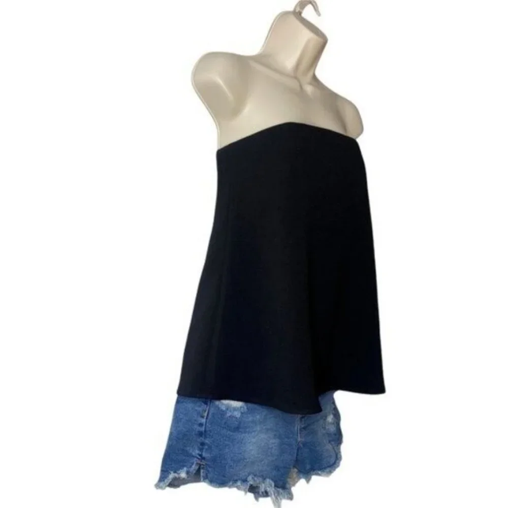 Tuckernuck | NEW Strapless Corset Noir Crepe Marin Top in Black Size XXL - Picture 7 of 14